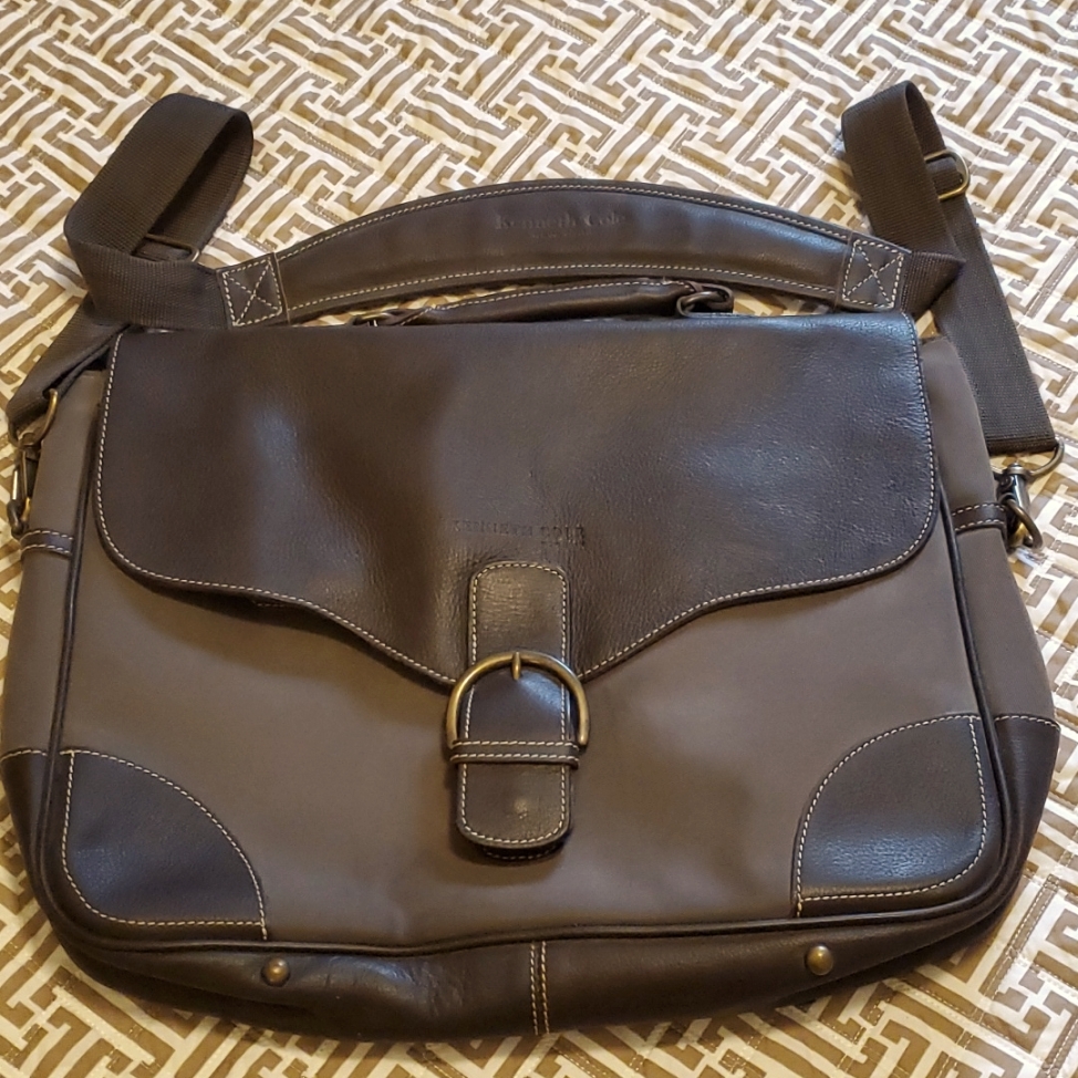Vintage Kenneth Cole New York Soft Briefcase/Messenger Bag